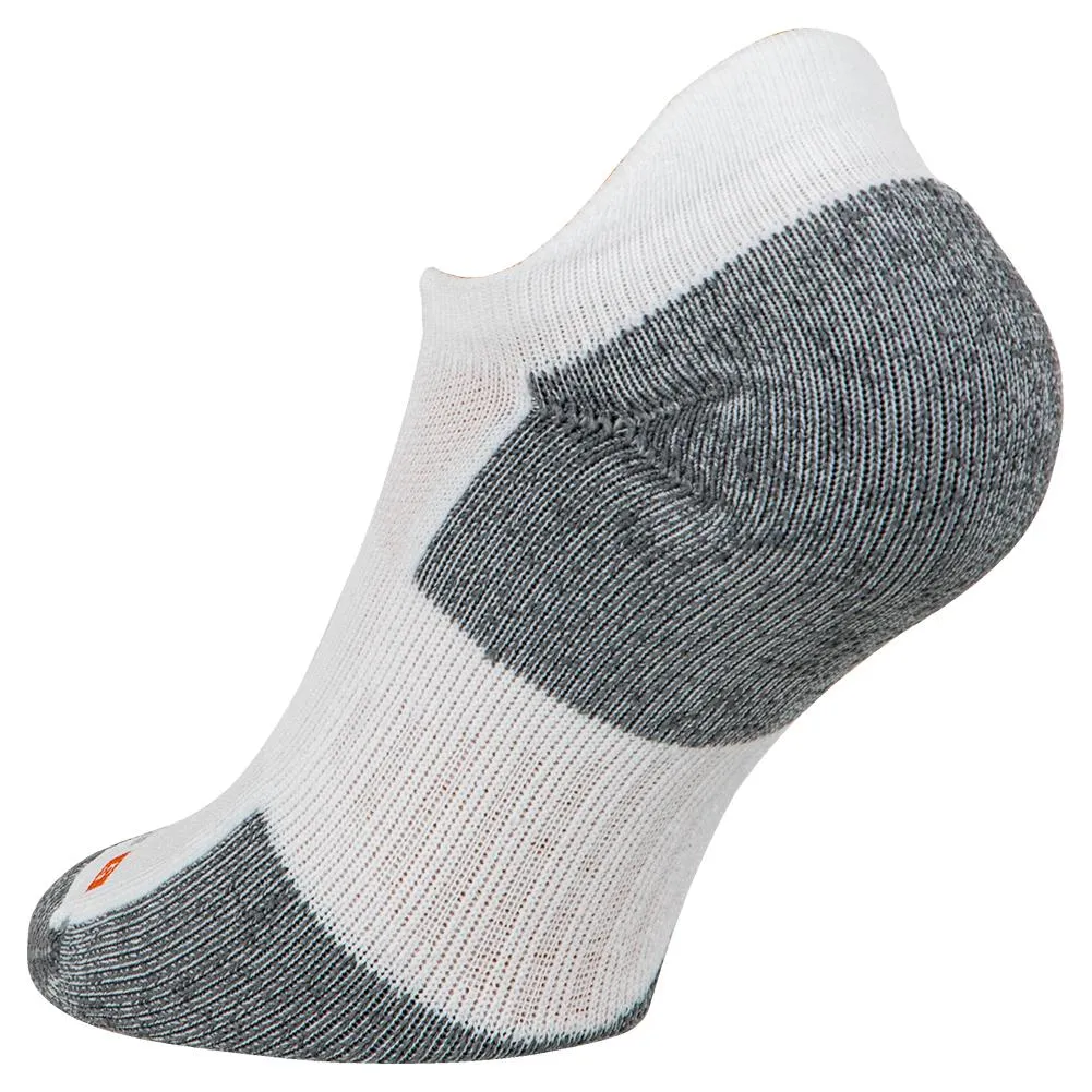 No Show Tab Tennis Socks White