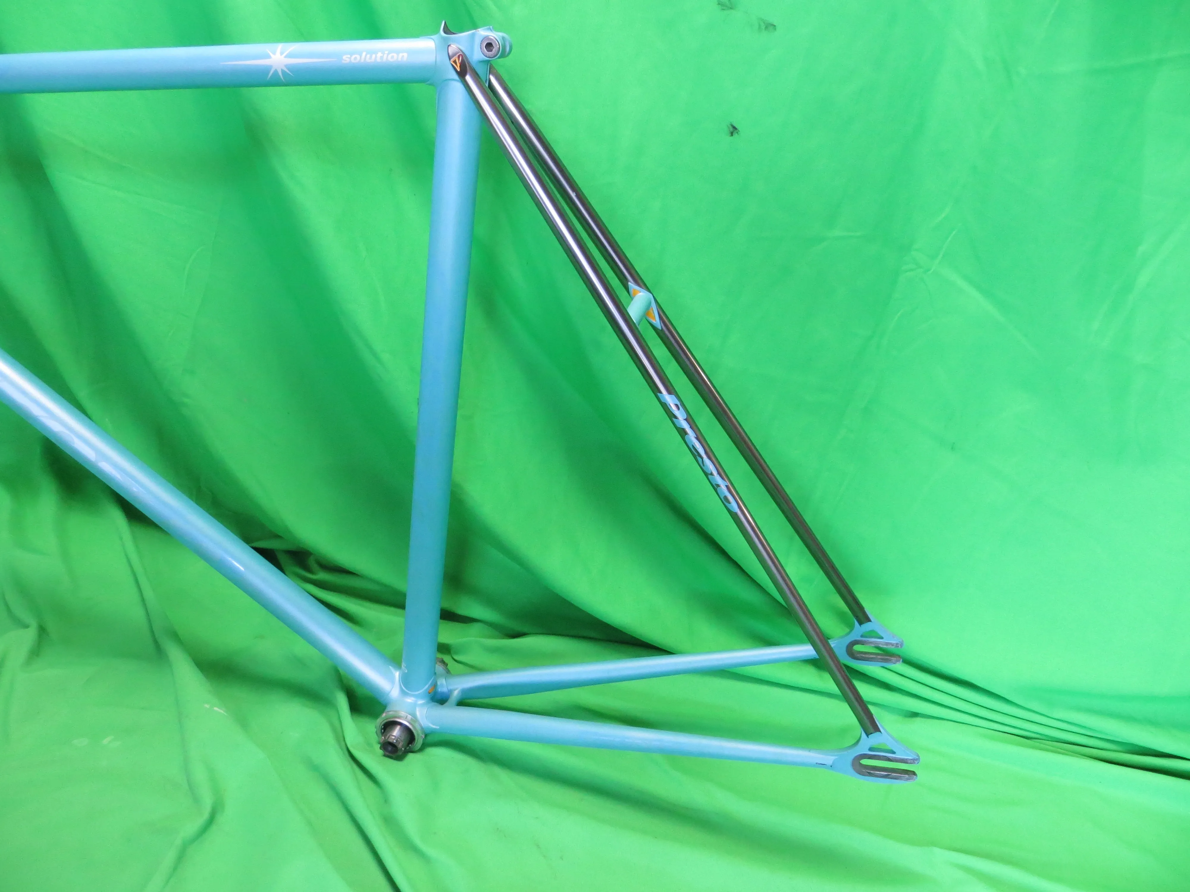 PRESTO Columbus Max Fork // Matte Light Blue / Gray Metallic Two Tone // 55cm Used by SS-Class