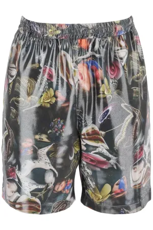 "printed shorts for b. sund BE0151 BLACK MULTICOLOR