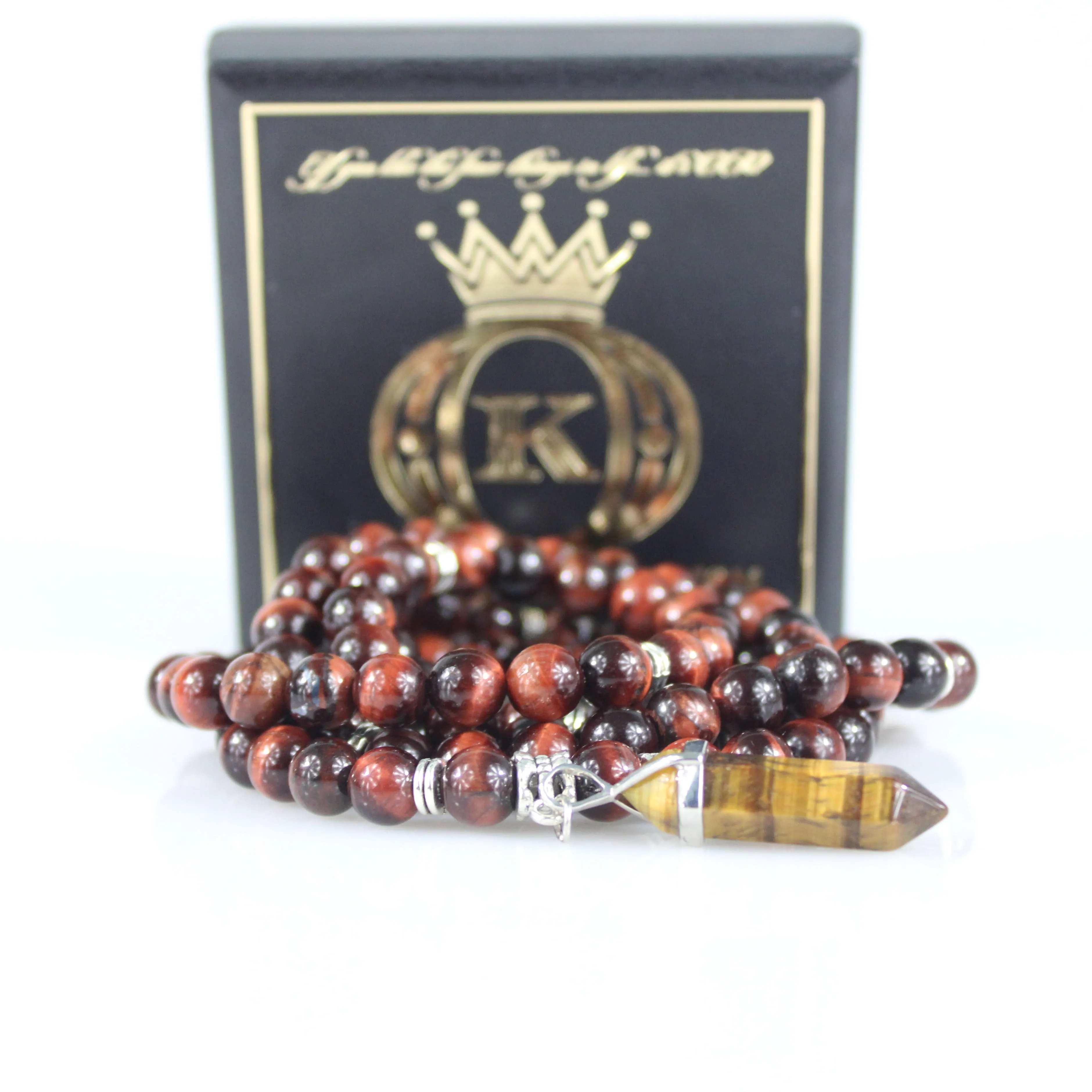 Red Tiger Eye Mala Prayer Beads