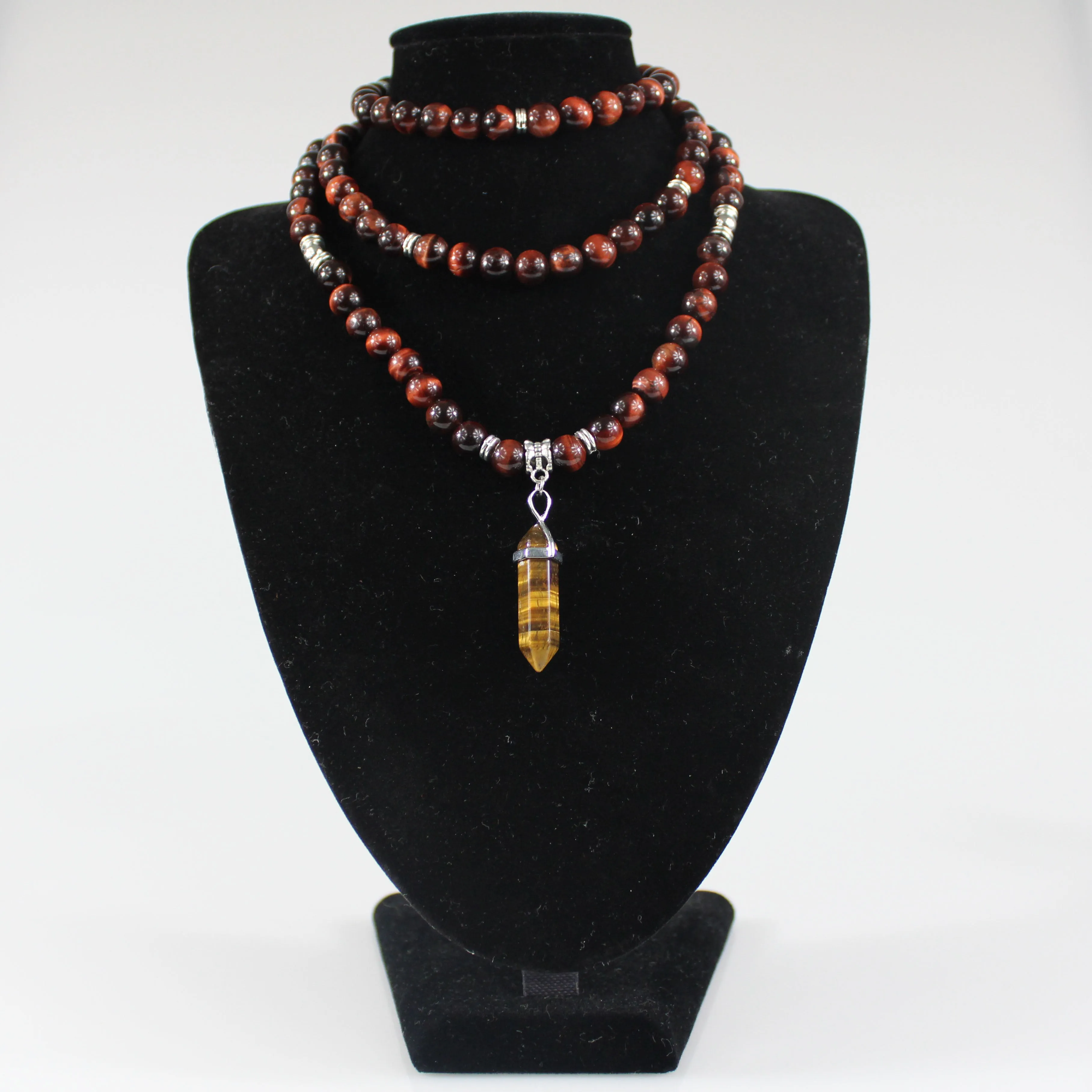 Red Tiger Eye Mala Prayer Beads