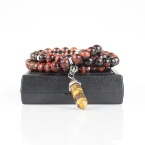 Red Tiger Eye Mala Prayer Beads