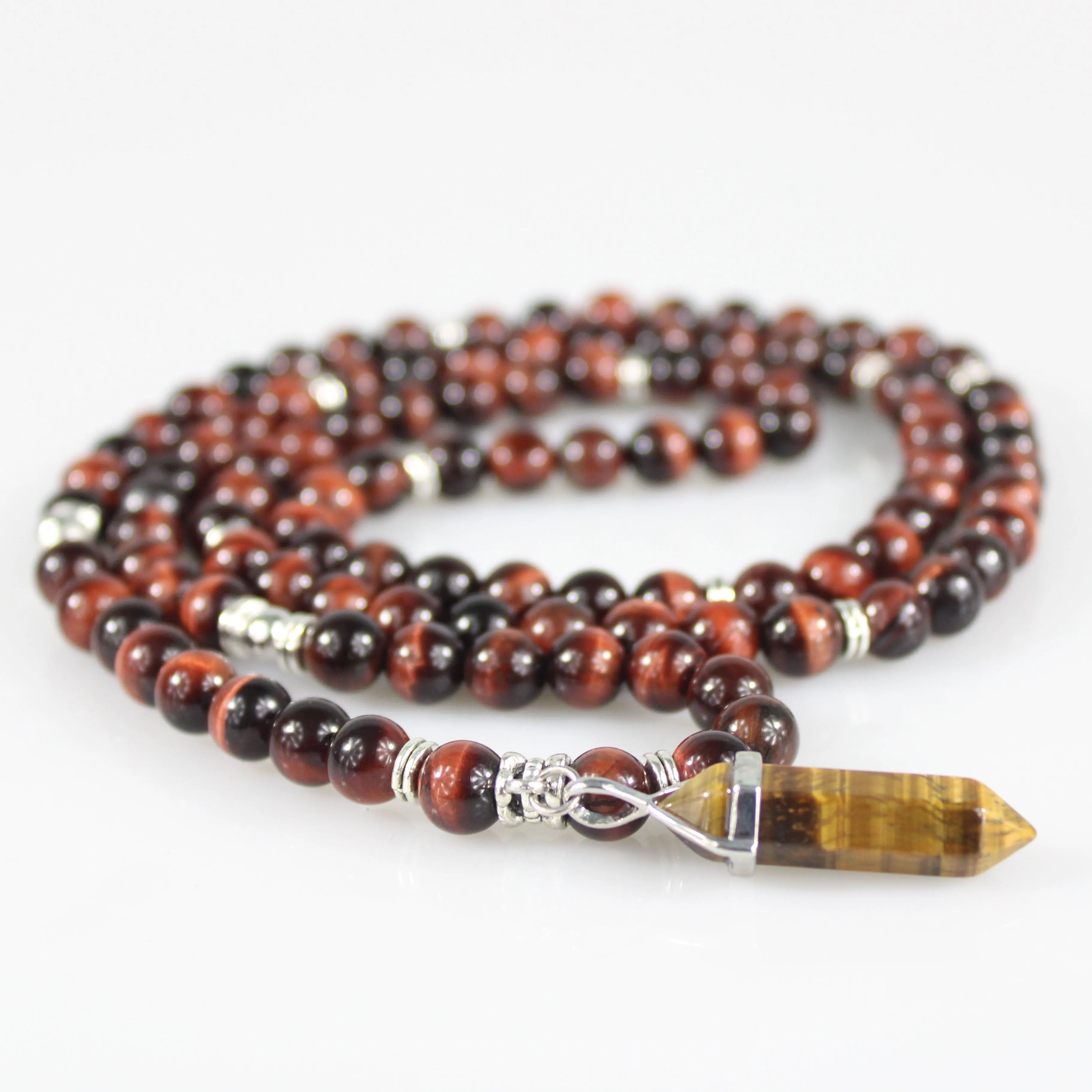 Red Tiger Eye Mala Prayer Beads