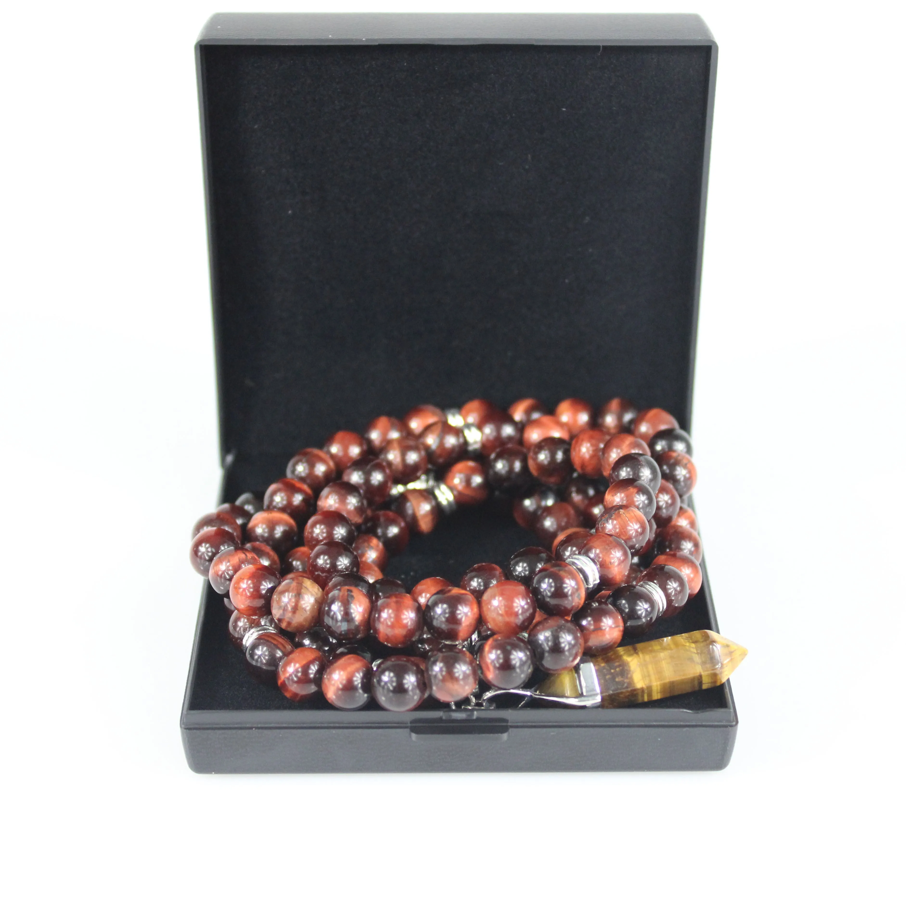 Red Tiger Eye Mala Prayer Beads