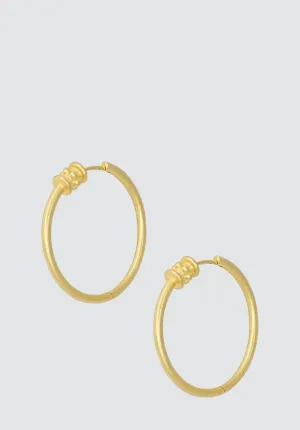 Retro Hoops In Gold