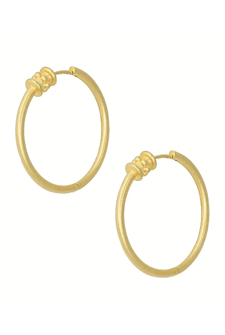 Retro Hoops In Gold