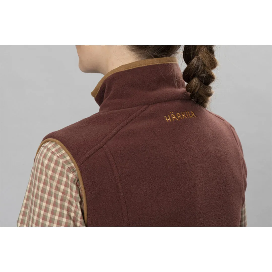 Sandhem 200 Ladies Waistcoat - Burgundy by Harkila