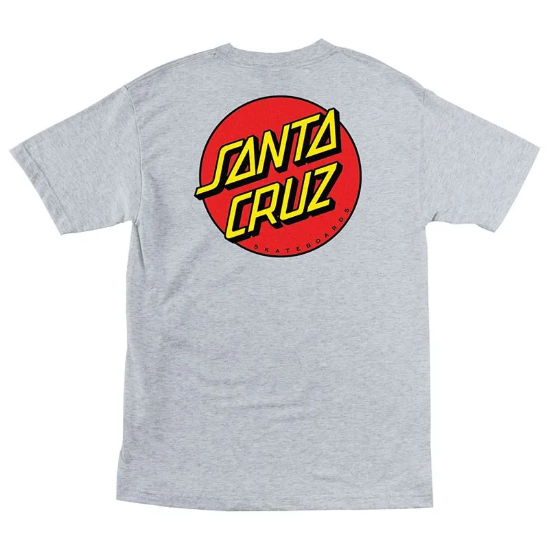 Santa Cruz Classic Dot Short Sleeve  Heavyweight Mens T-Shirts