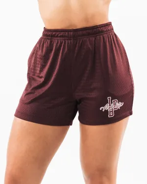 Signature Mesh Short 4" - Sangria