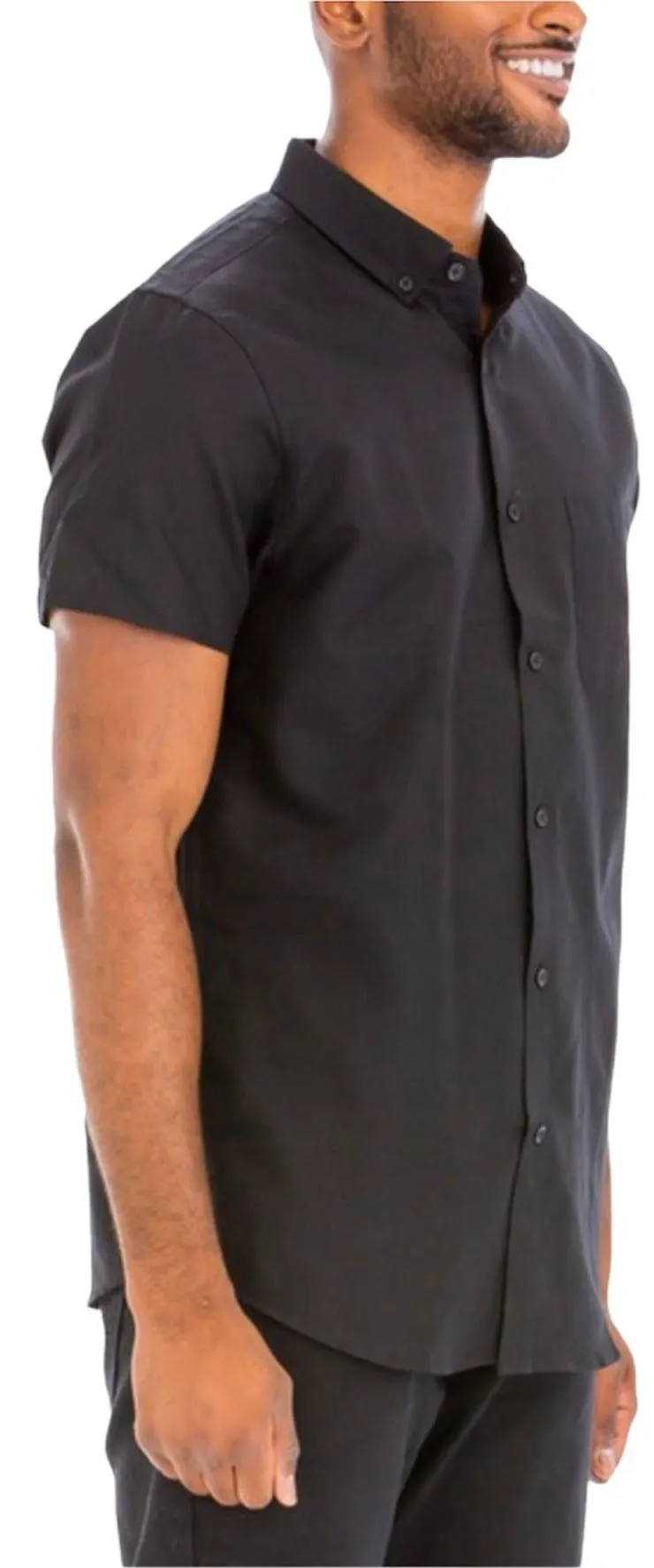 Sleek Black Button Down Shirt