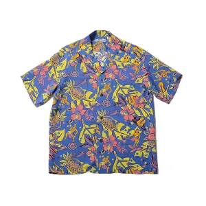 Sun Surf Hawaiian Shirt “Time to Luau” Blue