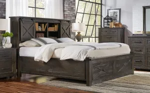 Sun Valley Cal-King Storage Hdbr W/ Storage Footboard