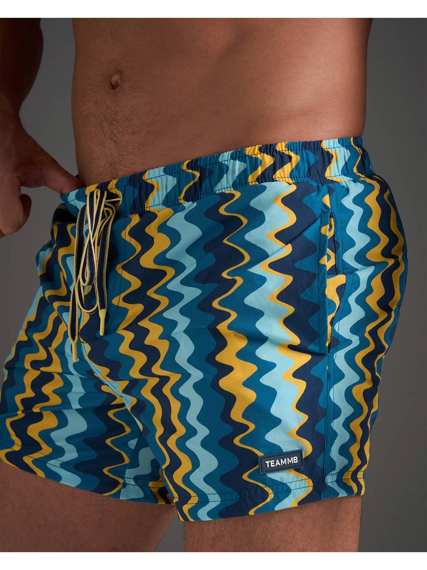 TEAMM8 Resort Swim Short - Blue Mirage