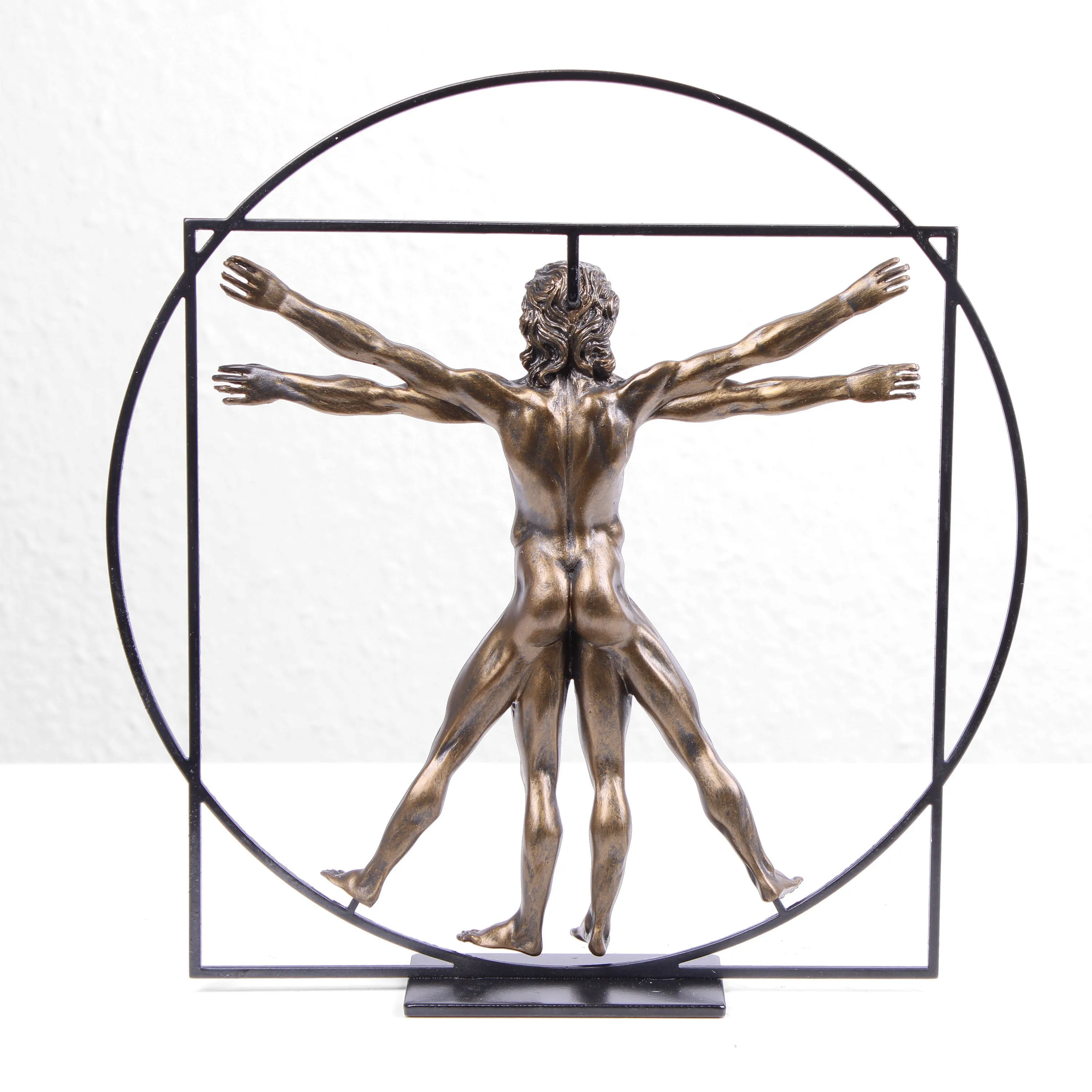 The Vitruvian Man Sculpture (Body Statue by Da Vinci)