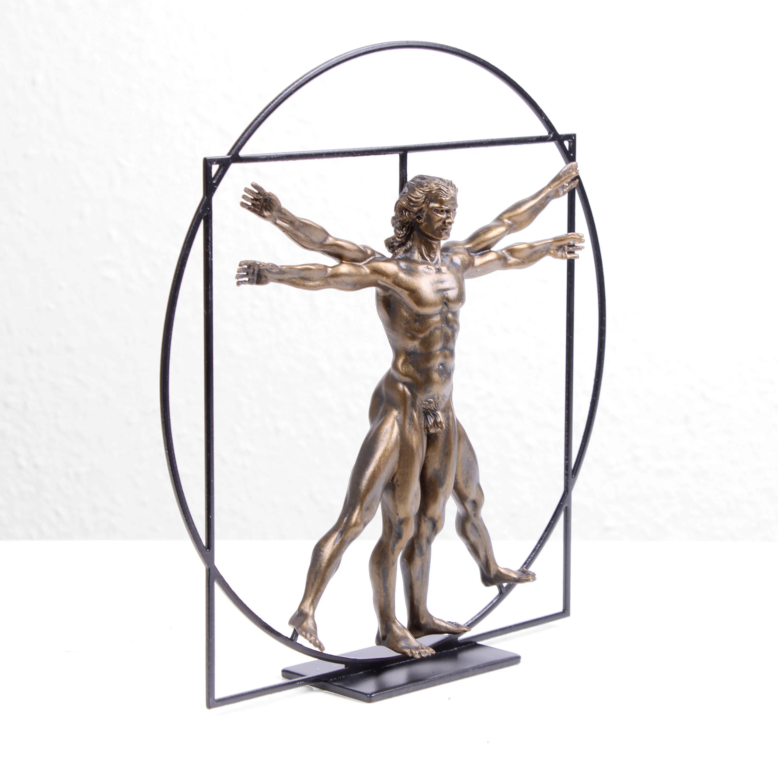 The Vitruvian Man Sculpture (Body Statue by Da Vinci)