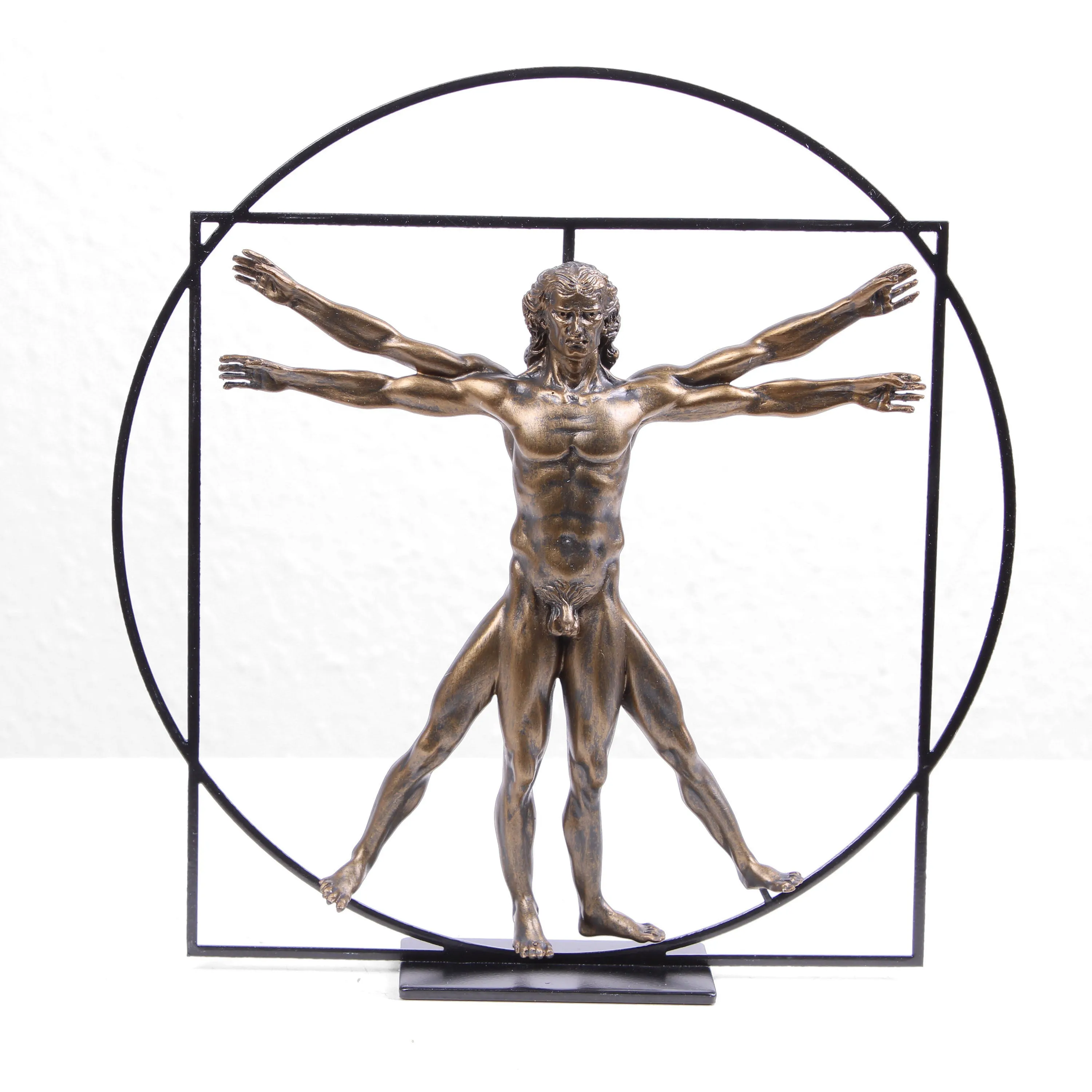 The Vitruvian Man Sculpture (Body Statue by Da Vinci)