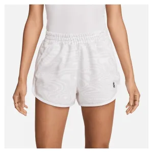 Women's Court Heritage Printed Tennis Short White