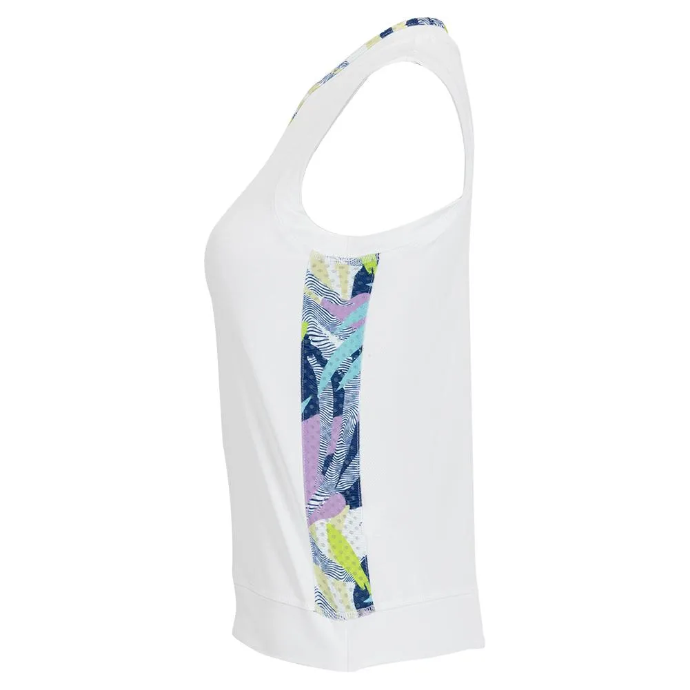 Women's Crop Tennis Tank White