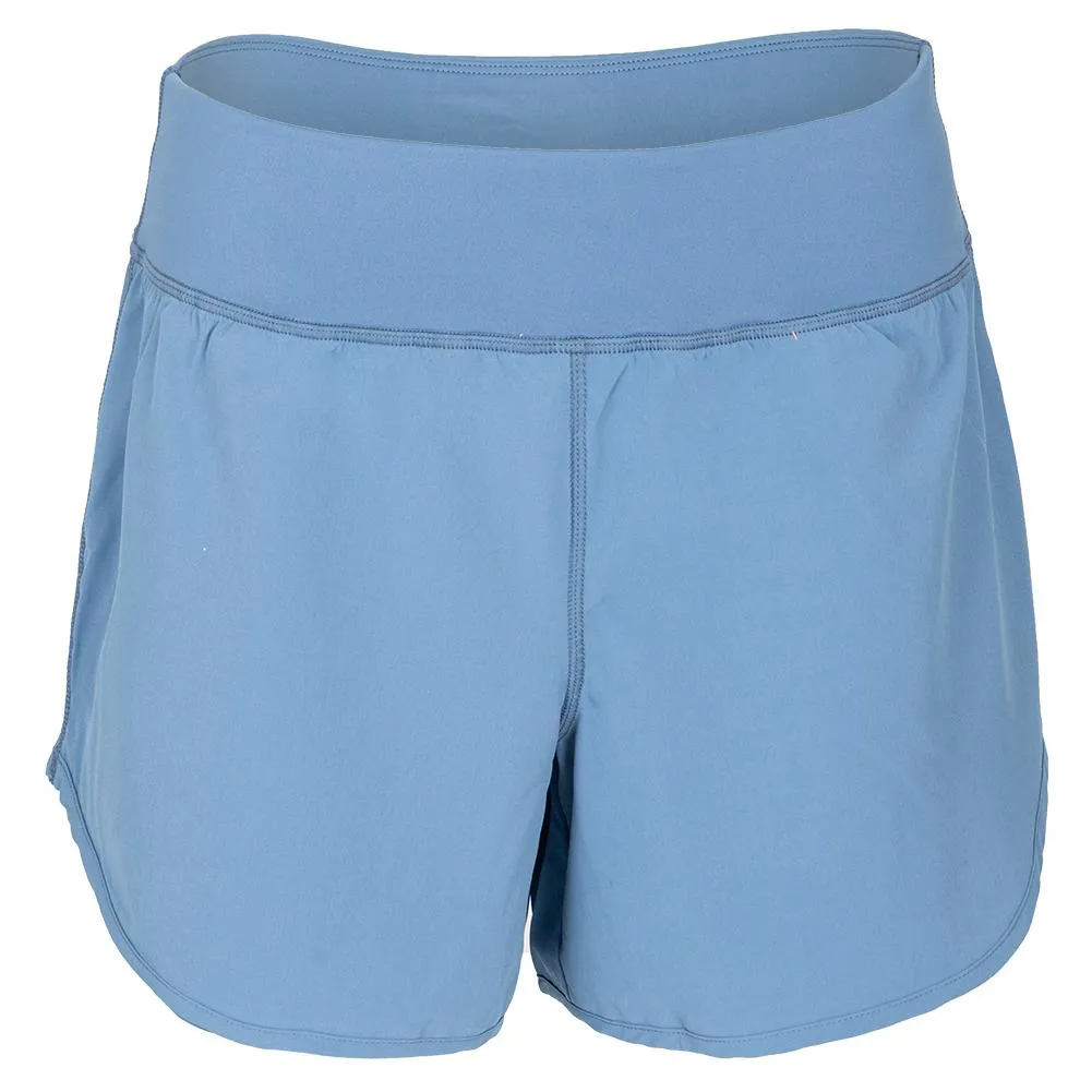 Women's Double Layer Woven Pickleball Short Elemental Blue