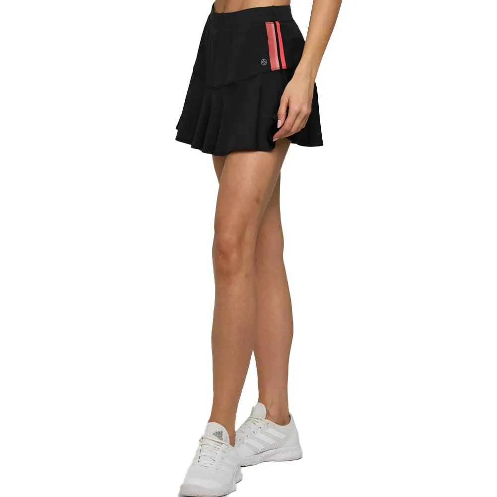 Women`s Elite Dash 13 Inch Tennis Skort Black and Multi