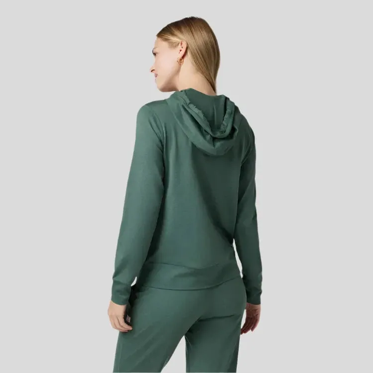 Womens Halo Performance Hoodie 2.0 -  Marsh Heather