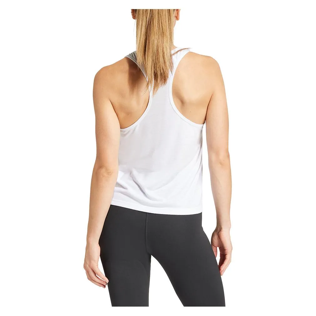 Women's Minimal Essential Branding Tank White