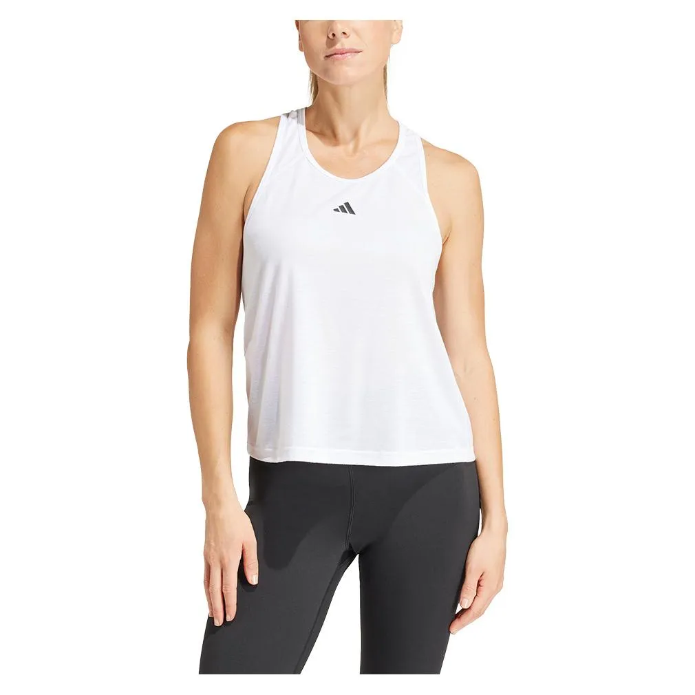 Women's Minimal Essential Branding Tank White