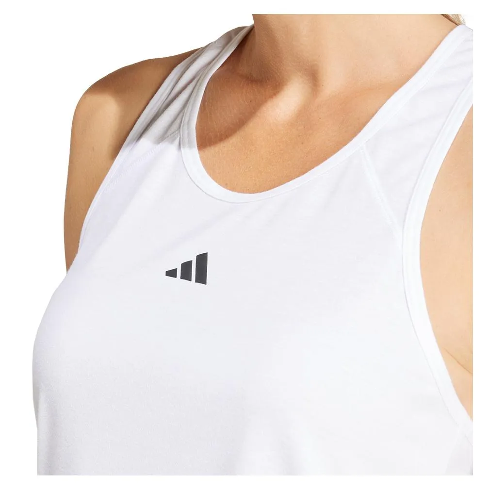 Women's Minimal Essential Branding Tank White