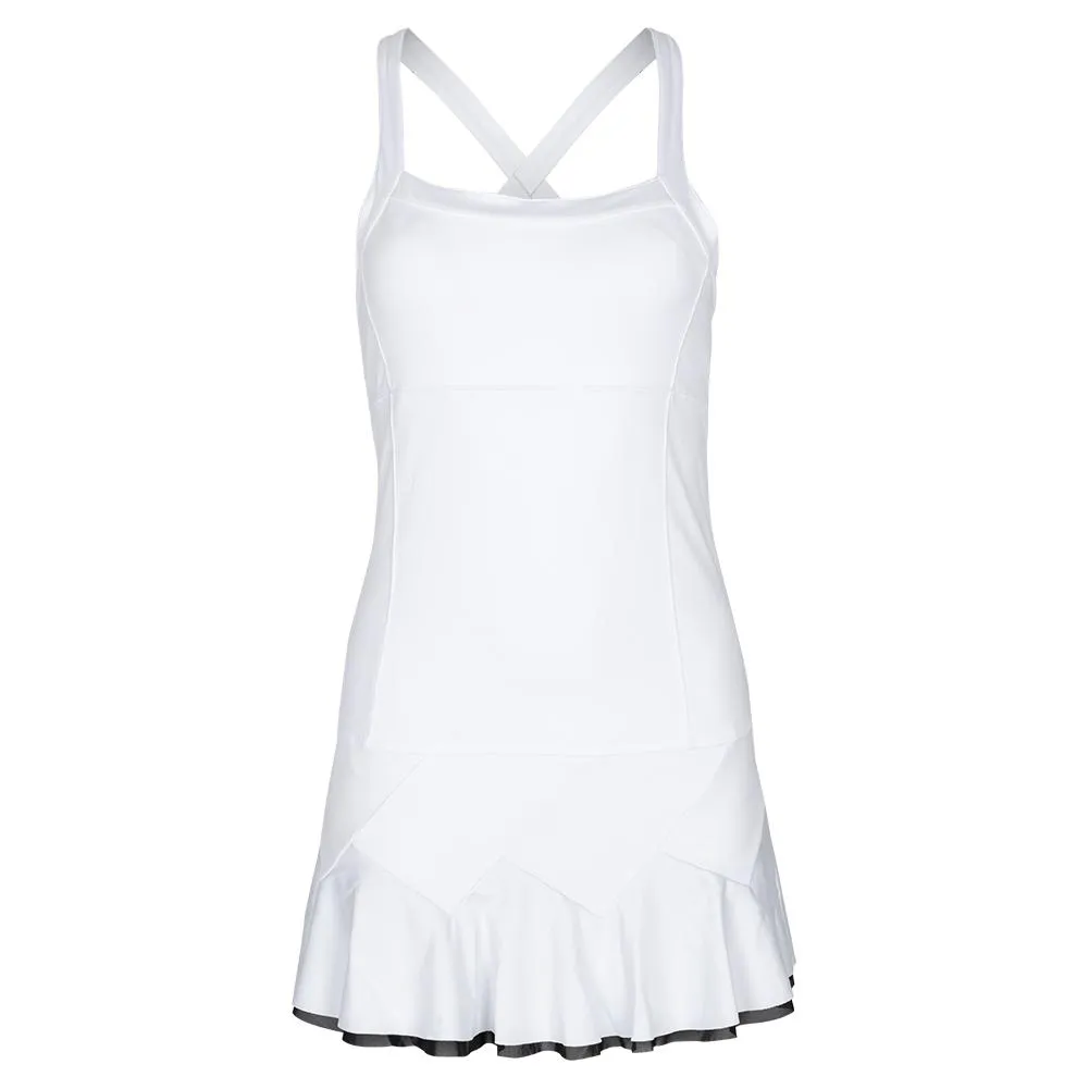 Women's Rhapsody Tennis Dress White and Black