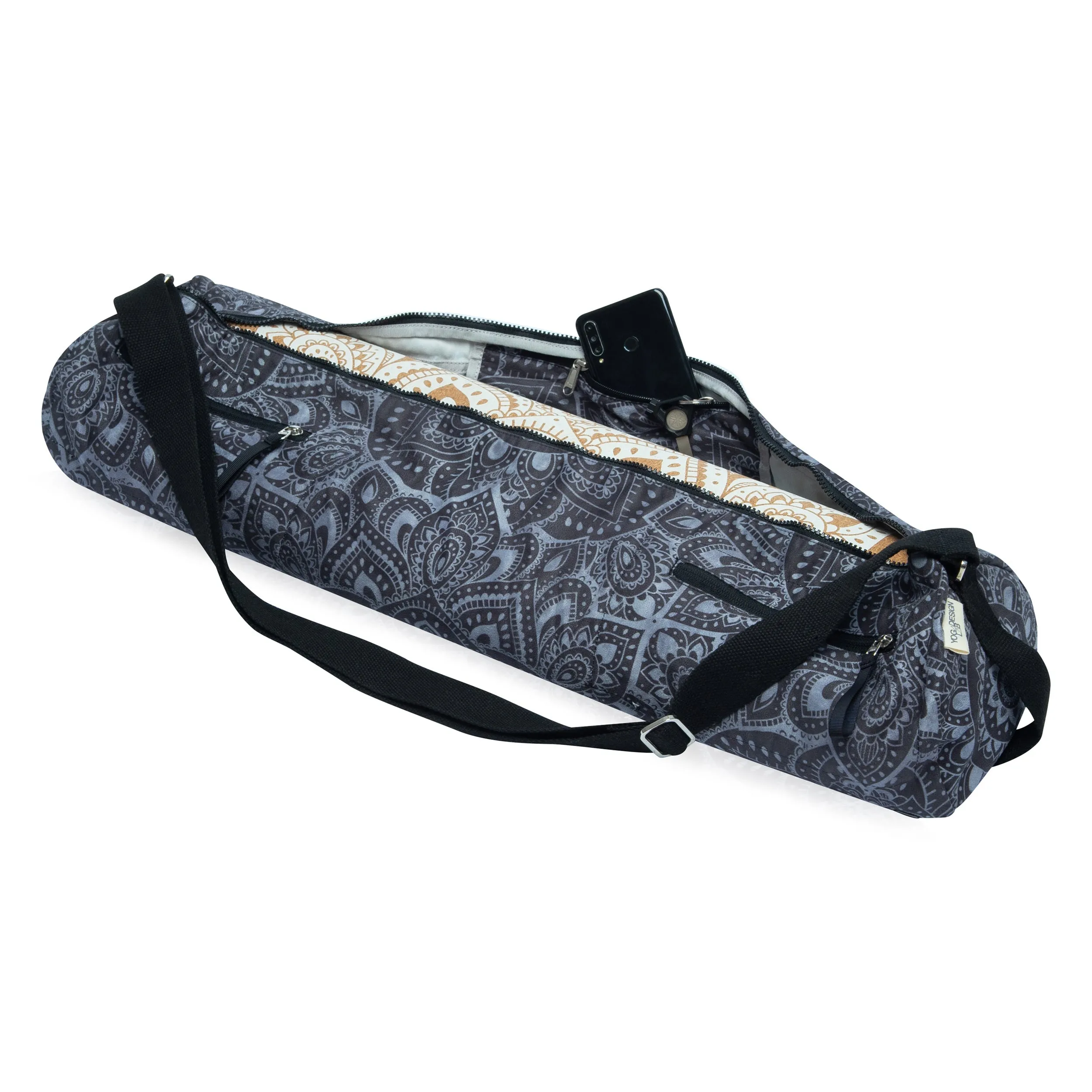 Yoga Design Lab Yoga Mat Bag Mandala Charcoal